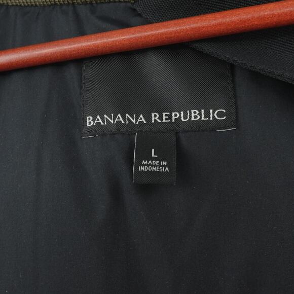 Banana Republic Down Puffer Jacket Mens Large Exploration Green Gorpcore - Picture 2 of 16